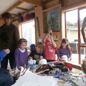 Making tree decorations with Bronwyn