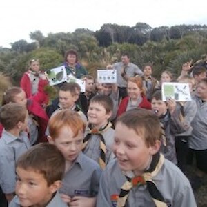 Georgetown Keas learning about native plants