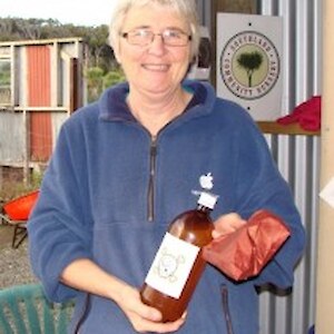 Maggie with some &quot;Otatara Moonshine&quot;