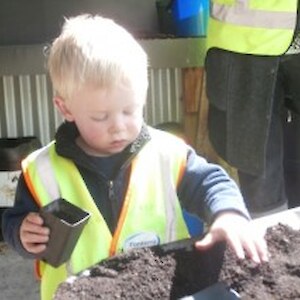 Playing with the soil is always fun!