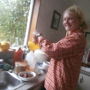 Ulrike - apple pressing!
