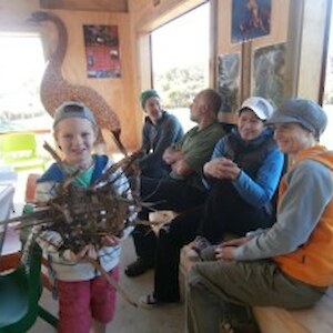 The finished cabbage tree mat