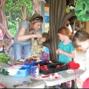 Making Christmas decorations