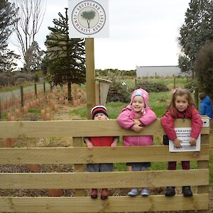 At the new nursery entrance