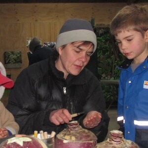 Kari, Iluka and Lyall at the Nursery