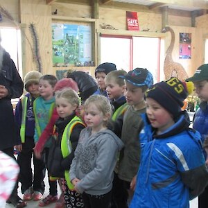 Getting ready to go outside with Mark Oster