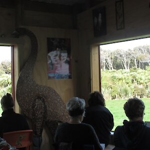 Field sketching from inside the building!