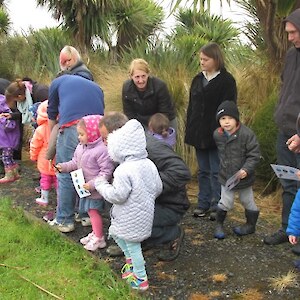 Feeding the ducks is always a popular activity