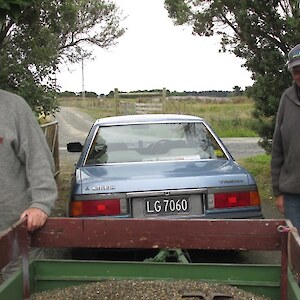 Alan and John bring in the gravel