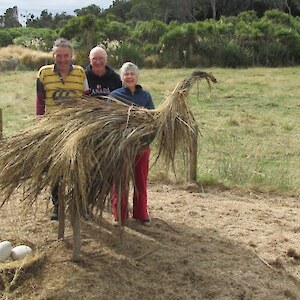 North Islanders Pam Paul and Dave in awe of South Island birds! 