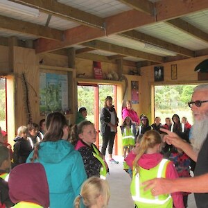 Mark Oster with Rimu School