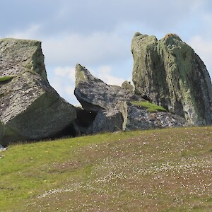 Rock formations Lunna Peninsula