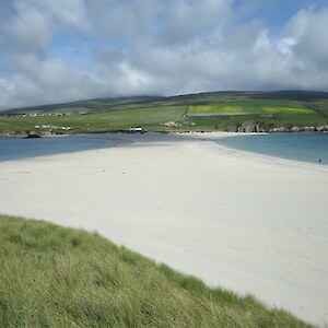 St Ninians Isle tombola beach