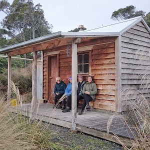 A visit by Wakatipu Reforestation Trustees Neill and Barbara Simpson and Nursery Manager Sararose and Education Officer Anna