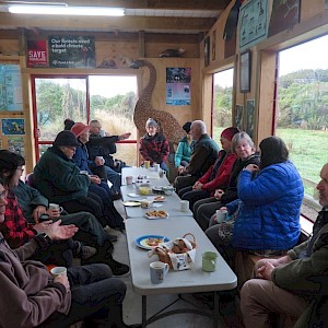 June Volunteer Friday get-together over morning tea